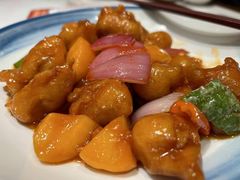 水蜜桃咕噜肉-山水茶艺馆·点心粤菜·30年老字号