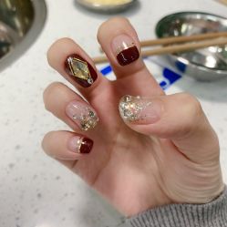 -手牵手美甲