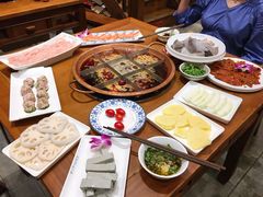 牛油红汤锅底-章大爷的火锅馆