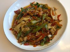 火腿炒农家豆腐皮-辣公子·千岛湖私房菜(滨江店)
