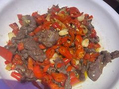 小炒黄牛肉-洪星渔庄临平菜(星万里店)