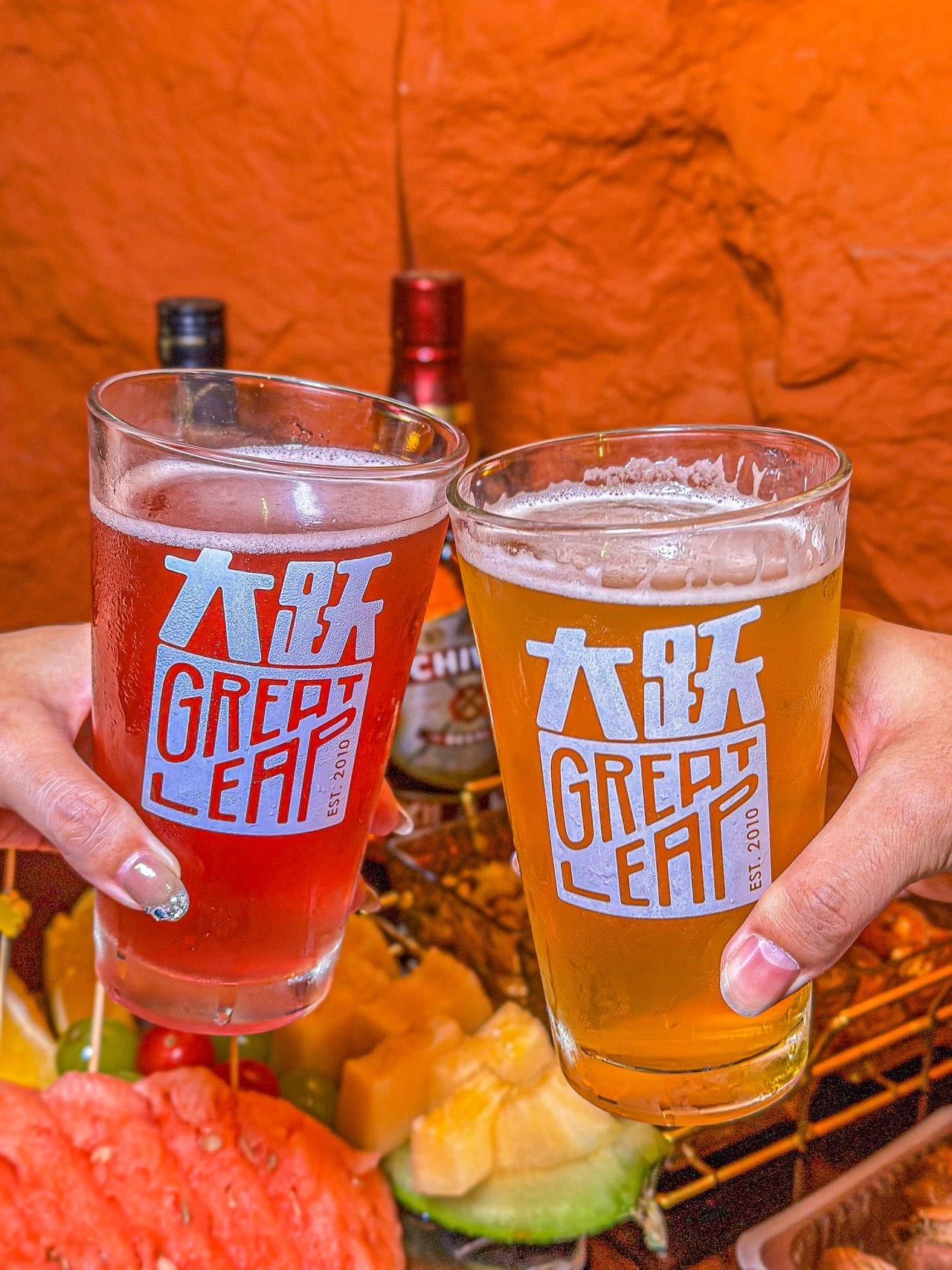 后海也有大跃啤酒啦!跟朋友放肆休闲一下!