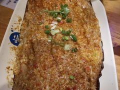 蒜蓉肉沫茄子-路边摊小炉子烧烤