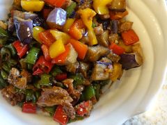茄子肉丁小公鸡双拼拌面-文三里屯面馆(三里屯店)