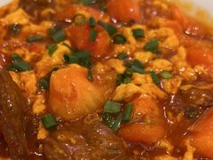 鲜茄牛肉煮鸡蛋-新宝餐厅(流塘店)