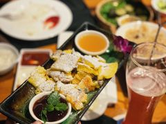 奥皇甜饼配樱桃汁和苹果慕斯-申德勒加油站餐厅(三里屯北小街店)