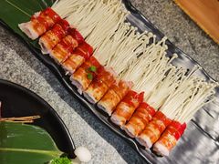 金针菇五花肉-九田家黑牛烤肉料理(万达店)