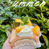 今日份可爱🧡夏日一人份蜜桃fufu卷   