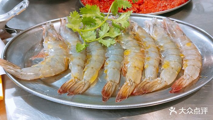 奉坐传统泥炉烤肉店(万象汇店)烤青虾图片 - 第1张