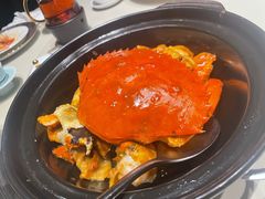 黄金膏蟹焗走地鸡-皇朝会.经典传统粤菜(外滩店)
