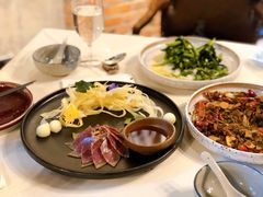 三年金钱火腿配大理手撕乳扇-泓0871臻选云南菜·味庄