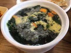 菠菜蛋花汤-45度现烙肉饼(张郭庄店)