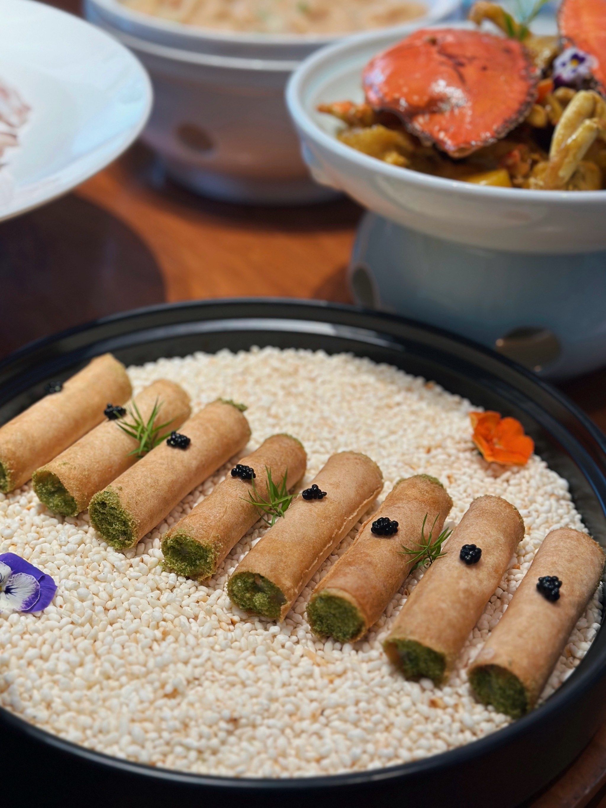 大连02在别墅里吃一顿精致粤菜