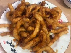 炸鱿鱼条-天伦海鲜·老味道·青岛菜(栈桥天主教堂店)