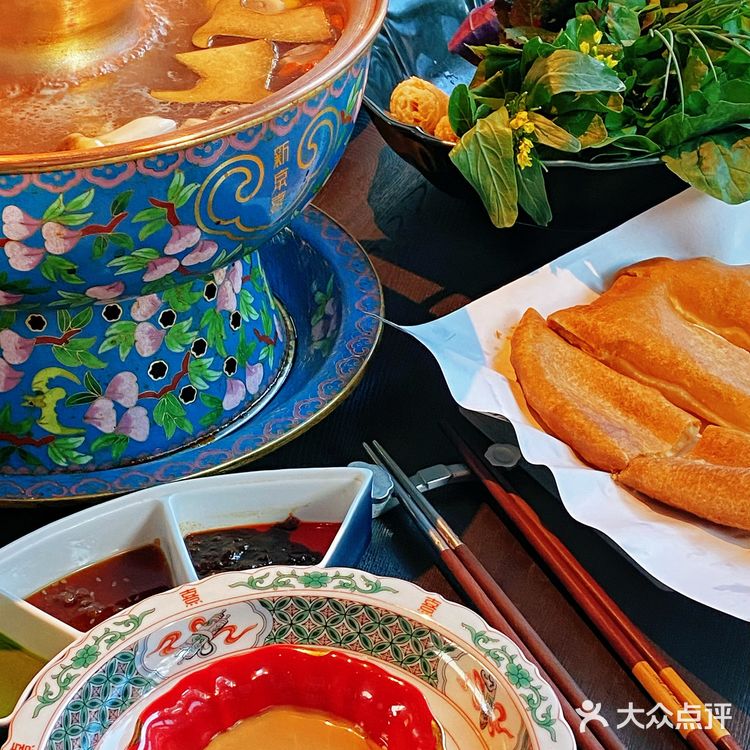 在白塔寺一不小心吃到老北京铜锅涮肉天花板