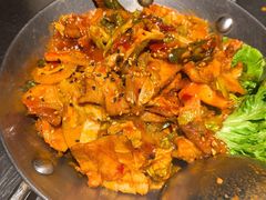 鱿鱼炒五花肉-富乐满韩国正宗炸鸡韩国料理(虹泉路店)