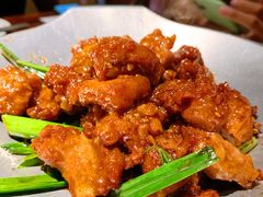 蒜香蜜汁排骨-绿茶餐厅(昌平悦荟店)