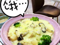 芝士焗奶油白汁鸡肉蘑菇-丽莎沙拉轻食餐厅(国贸店)