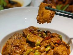 毛豆子煎豆腐-虎哥私房菜(馒头山店)