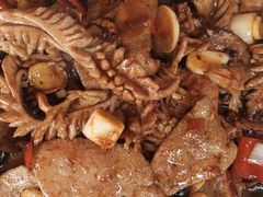 肝腰合炒-豆腐脑花
