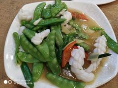 荷兰豆炒鱿鱼-揭阳钟记小食(福田新村店)