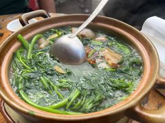 西洋菜腊肉煲-始兴县农家小院餐馆