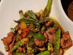 杭椒百秒牛柳-老头儿油爆虾(星光一期店)