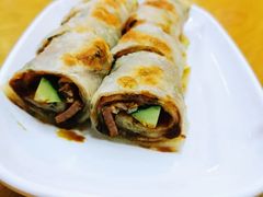 葱饼卷牛肉-台北楚楚园馅饼粥(虹桥南丰城店)