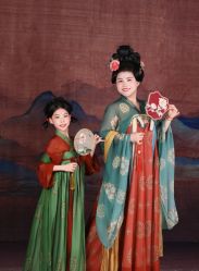 -后宫·古装汉服京剧儿童亲子全家福摄影