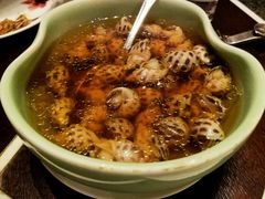 古越陈酿煮花螺-杭州西子湖四季酒店·金沙厅