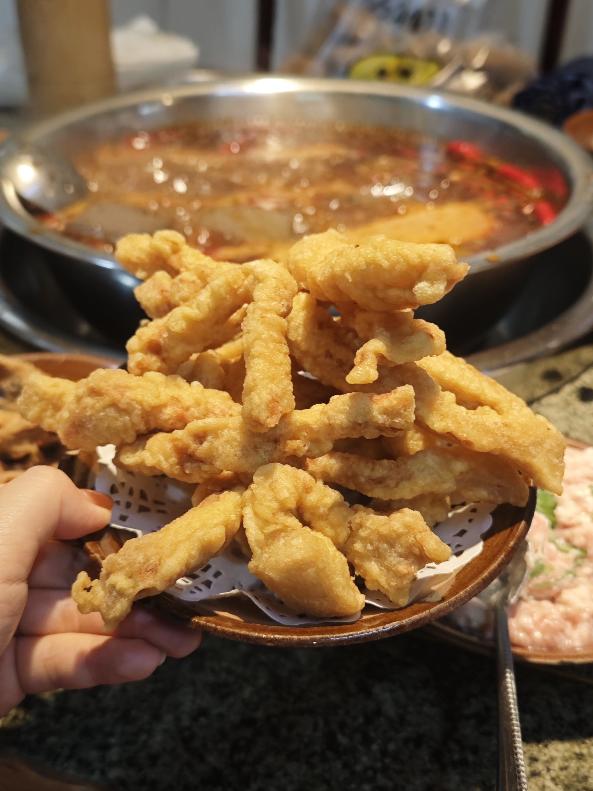 小酥肉下火锅好吃?