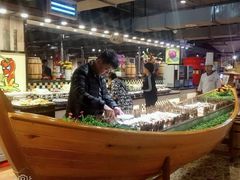 自助取餐区-豪食披萨烤肉自助(保定商场店)