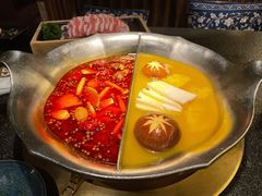 台式麻辣花胶鸡鸳鸯锅-湊湊火锅·茶憩(世博大道店)