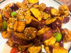 -东来菜馆•手抓海鲜家常菜•海鲜锅贴(鸽子窝店)