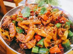 大虾鸡翅-民食香·腊排骨野生菌美食(木府店)