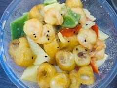 菠萝油条虾-北平味道.京味菜.烤鸭(梨园店)