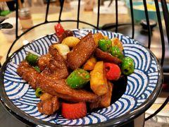 蒜香牛肉粒-喜上喜鸡煲翅(吉大店)