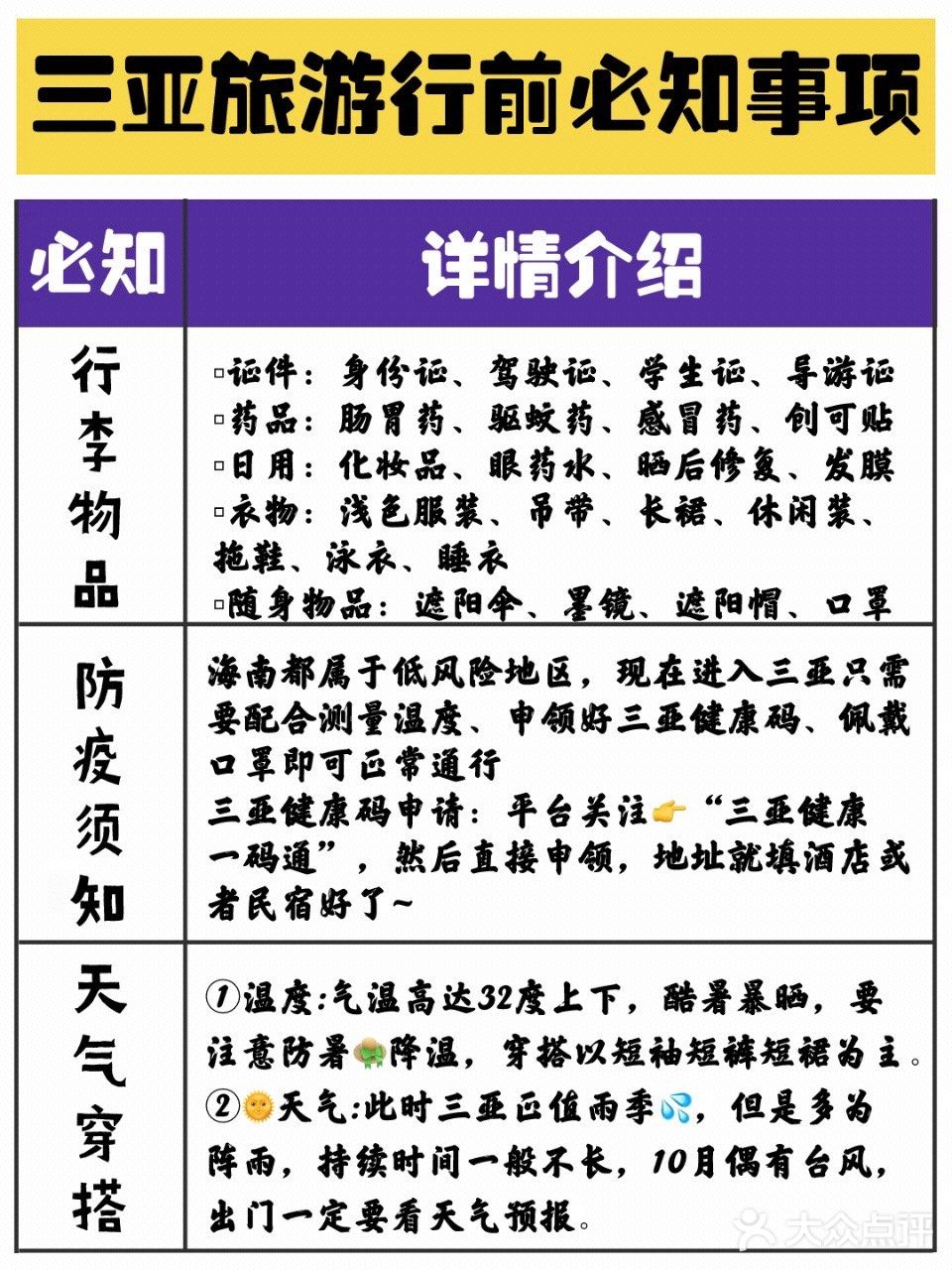 三亚旅游｜超实用精华攻略懒人自取
