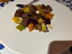 杏鲍鱼菇炒牛肉粒-江南赋(内蒙古大厦店)