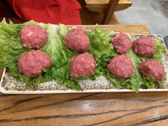 手打熟牛肉丸-鲜锦记潮汕牛肉火锅(月坛店)