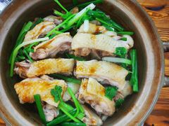 炭炉清远鸡煲-顺德公平靓正特色牛花粥(花都店)