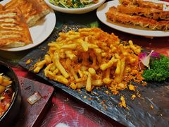 蛋黄肉松白玉菇-大眼锅贴水饺(河东店)