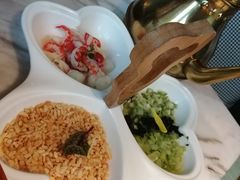 招牌小龙虾红汤泡饭-蜜桃花开·中西融合菜E&W(南长街店)