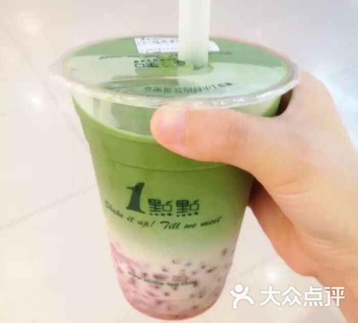 红豆抹茶拿铁