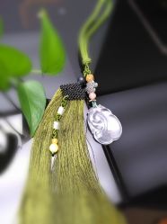 天然玉白晶挂件-珍石轩天然水晶世家(南山京基百纳广场店)