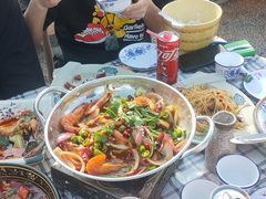 干锅虾-胖子菜馆(花园餐厅店)