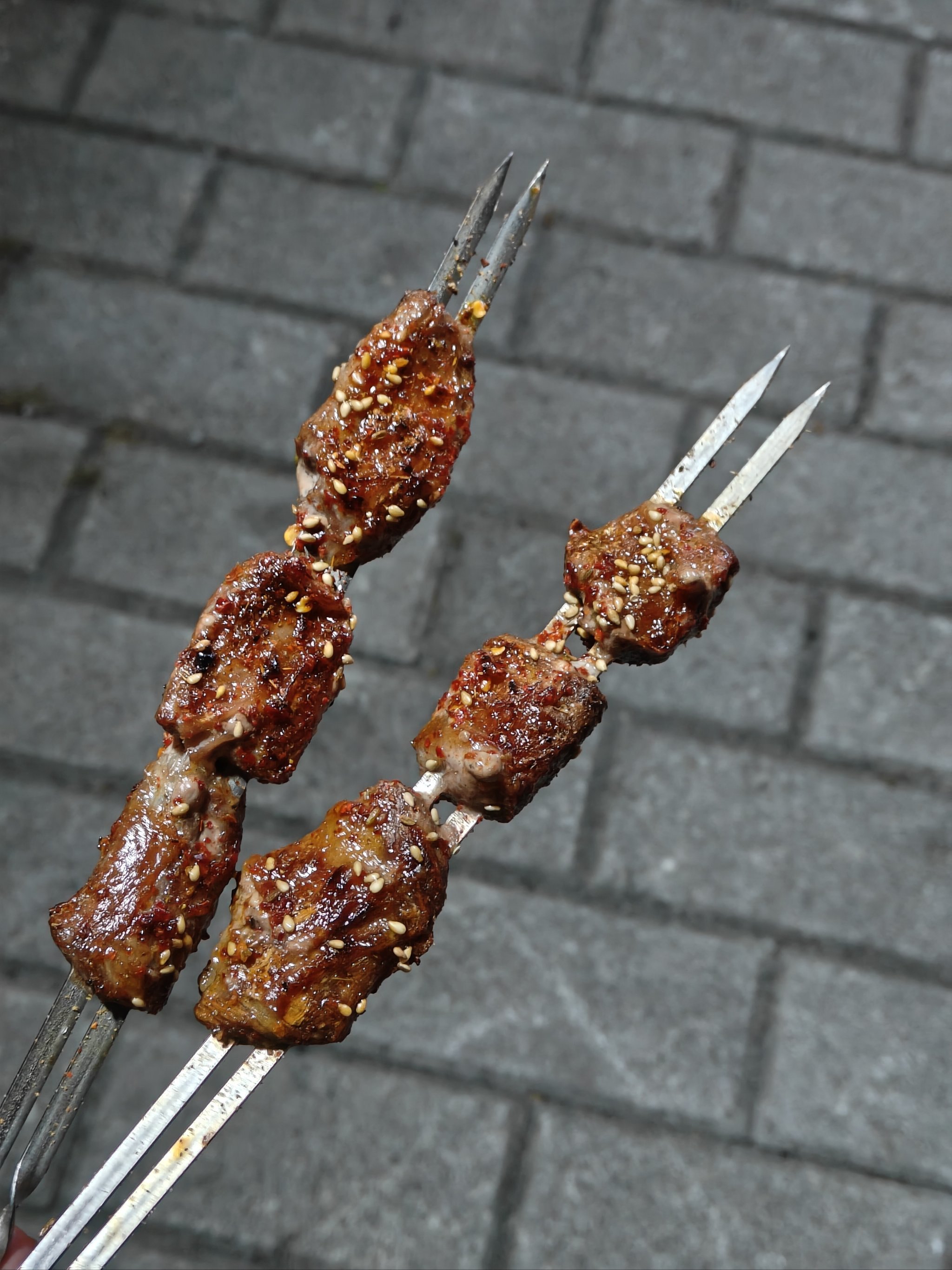 齐齐哈尔地摊烤肉 冠德石油威程加油站对面