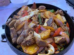 -炕锅羊肉土火锅面片大王