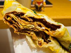双蛋双脆煎饼-清真西花市煎饼