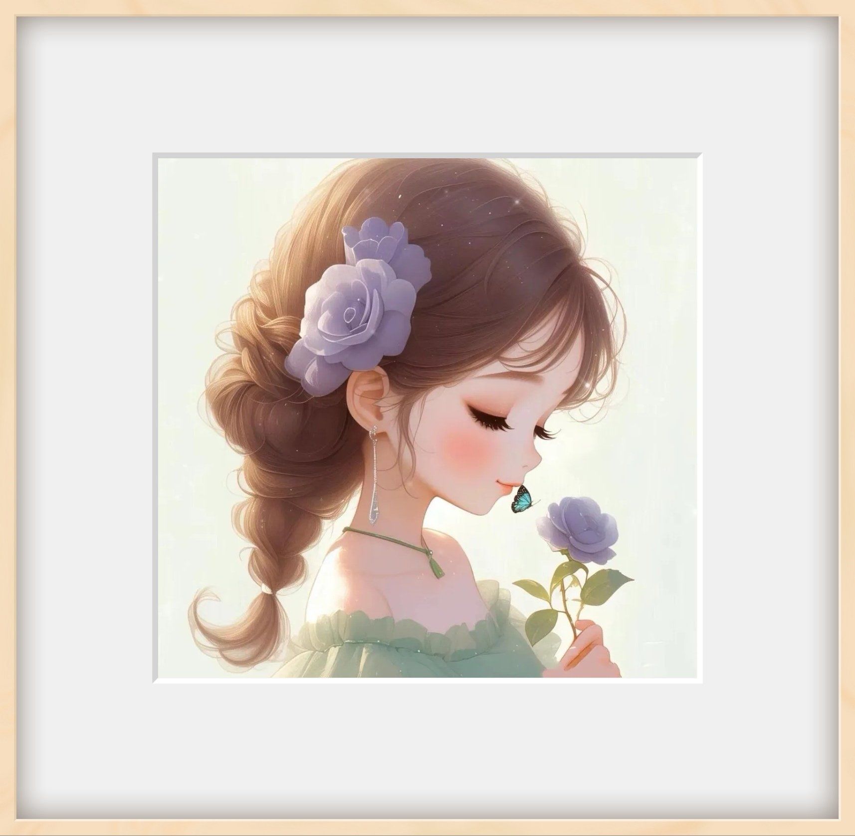 清新简约女头像